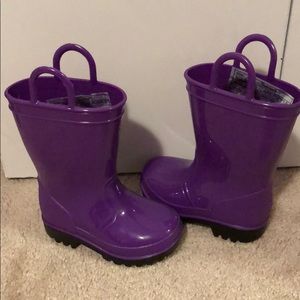 Toddler purple rain boots
